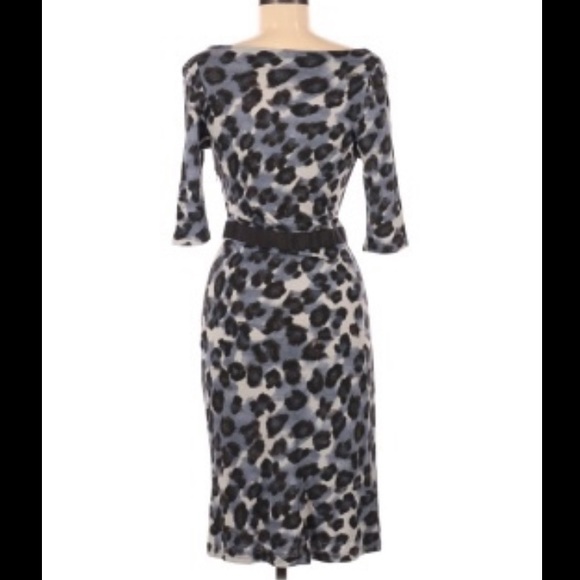 Banana Republic scoop neck leopard dress - size 0 - Picture 2 of 7